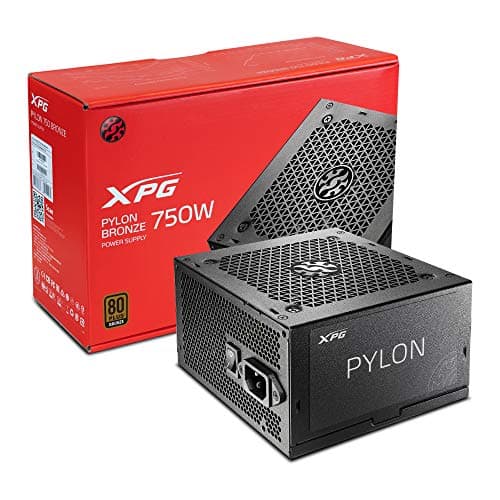 XPG Pylon 80 Plus Bronze ATX-Netzteil (leiser 120 mm FDB-Lüfter, japanischer Hauptkondensator, industrielle Schutzschaltungen, 750 Watt, EU, Schwarz) Bild 8