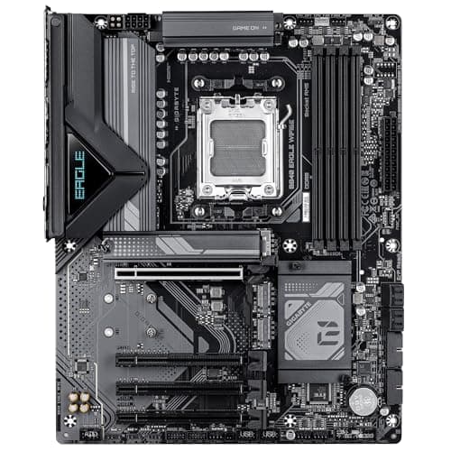 GIGABYTE B840 Eagle WIFI6E Mainboard - AMD Ryzen 9000 Prozessoren, 8+2+2 Phasen VRM, bis zu 8200MHz DDR5(O.C), 2xPCIe 4.0 + 1xPCIe 3.0 M.2, Wi-Fi 6E, 2.5GbE LAN, USB 3.2 Gen 2 Bild 4