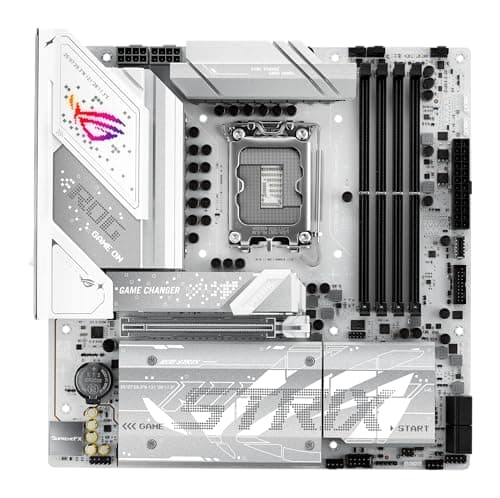 ASUS ROG Strix B860-G Gaming WiFi Mainboard Sockel Intel LGA 1851 (Intel B860, mATX, DDR5 Speicher, PCIe 5.0, WiFi 7, 3X PCIe 4.0 M.2, Aura Sync)