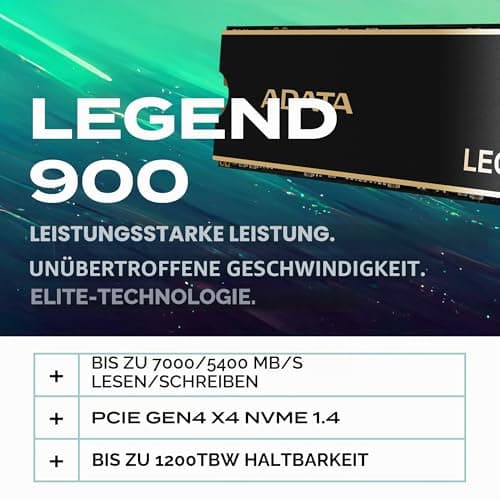 Adata Legend 900 1 Tb M.2 Pci Express 4.0 Nvme 3d Nand (adata 1tb Legend 900 Gen4 Ssd) Bild 3