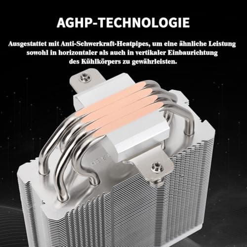 Thermalright Assassin X 120R Digitaler White CPU-Kühler, Digitaler Bildschirm Top Cover, TL-P12W PWM Quiet Fan CPU Luftkühler, Unterstützung AM4/AM5,Intel LGA1851/1700/1150/1151/1200 AX120R D White Bild 4
