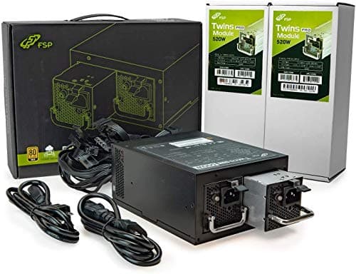 FSP FORTRON Server Netzteil Twins PRO 2X 500W FSP500-50RAB/ schwarz Bild 8