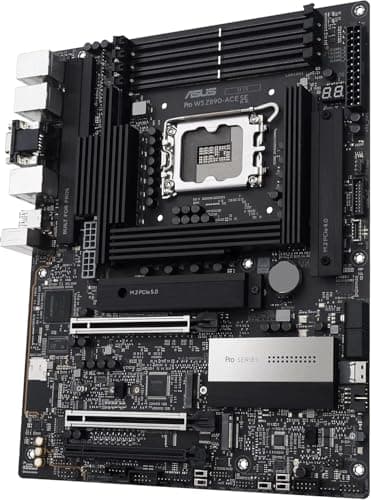 ASUS PRO WS Z890-ACE SE Workstation Mainboard Sockel Intel LGA 1851 (ATX, PCIe 5.0, DDR5, 10Gb & 2,5Gb-Ethernet, 4X M.2-Steckplätze, 1x USB 20Gpbs-Frontanschluss, Onboard-BMC) Bild 6