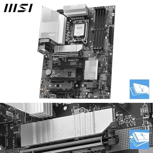 MSI PRO B860-P WiFi Mainboard, ATX - Unterstützt Intel Core Ultra Prozessoren (Series 2), LGA 1851-12 DRPS, DDR5 Memory Boost (8600+ MT/s OC), PCIe 5.0 x16 & 4.0 x16, M.2 Gen5, Wi-Fi 7, 5G LAN Bild 6