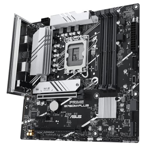 ASUS Prime B760M-PLUS Gaming Mainboard Sockel Intel LGA 1700 (mATX, PCIe 4.0, DDR5, 2X M.2, SATA 6Gbit/s, DisplayPort, HDMI, Aura Sync) Bild 8
