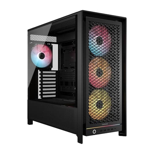 CORSAIR Frame 5000D RS ARGB Modulares Hohem Luftstrom Mid-Tower-PC-Gehäuse – 4X Vorinstallierte RS-Lüfter, InfiniRail-Lüfterbefestigungssystem, Kompatibel mit Reverse-Connector-Mainboards – Schwarz Bild 2