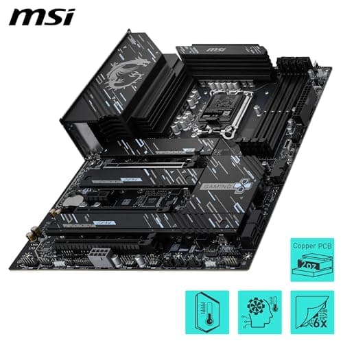 Z890 GAMING PLUS WIFI6E-Mainboard, ATX – unterstützt Intel Core Ultra-Prozessoren (Series 2), LGA 1851 – DDR5-Memory Boost (bis zu 9200+ MT/s im Overclocking), 1 x PCIe 5.0 x16, 1 x M.2 Gen5, Intel Ki Bild 8
