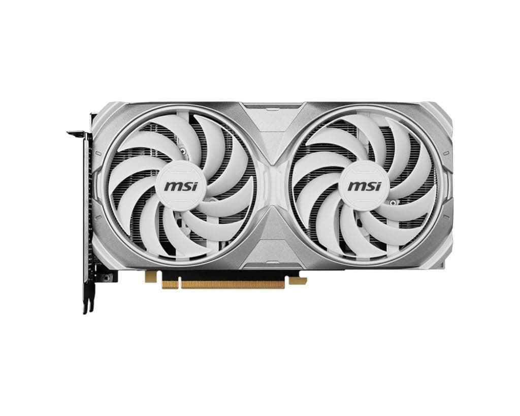 MSI GeForce RTX 4070 SUPER 12G Ventus 2X White OC Grafikkarte - NVIDIA RTX 4070 GPU, 12GB GDDR6X (21Gbits / 192 bit), PCIe 4.0-2X TORX Fan 4.0, HDMI 2.1a, DisplayPort 1.4a Bild 3