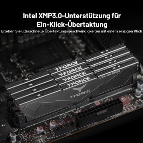 TEAMGROUP T-Force FLBD532G6000HC38ADC01 Vulcan DDR5 32GB (2x16GB) 6000MHz (PC5-48000) CL38 Desktop-Speichermodul RAM (schwarz) Bild 6