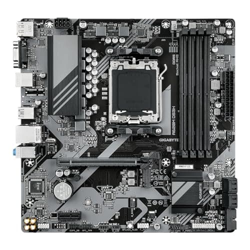 GIGABYTE A620M DS3H Motherboard - Unterstützt AMD Ryzen 8000 CPUs, 5+2+2 Phasen Digital VRM, bis zu 7600MHz DDR5 (OC), 1xPCIe 4.0 M.2, GbE LAN, USB 3.2 Gen 1 Bild 4