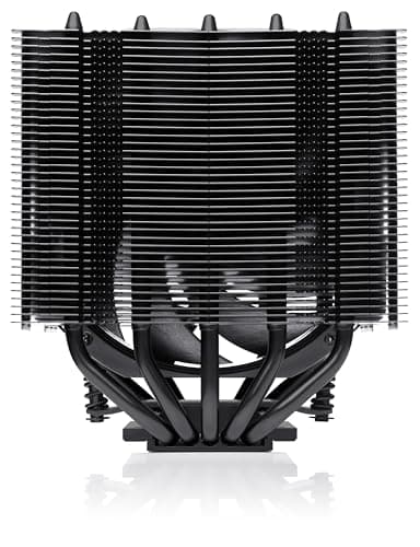 Noctua NH-D12L chromax.black, Low-Profile Dual-Tower CPU Kühler (120mm, Schwarz) Bild 4