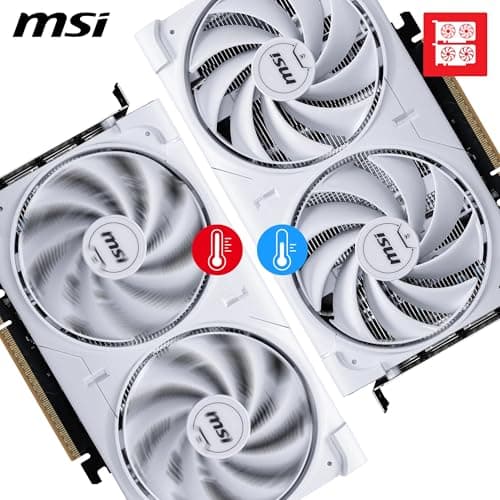 MSI GeForce RTX 5060 8G Ventus 2X OC White - 8GB GDDR7 (28Gbps/128-bit), PCIe 5, Boost: 2527 Hz, HDMI 2.1b, DisplayPort 2.1b Bild 6