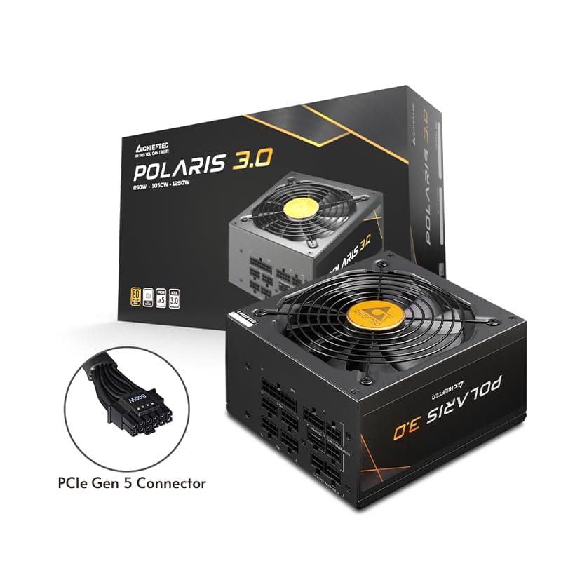 Chieftec PPS-1050FC-A3 1050W PC-Netzteil, schwarz, Kabel-Management Bild 6