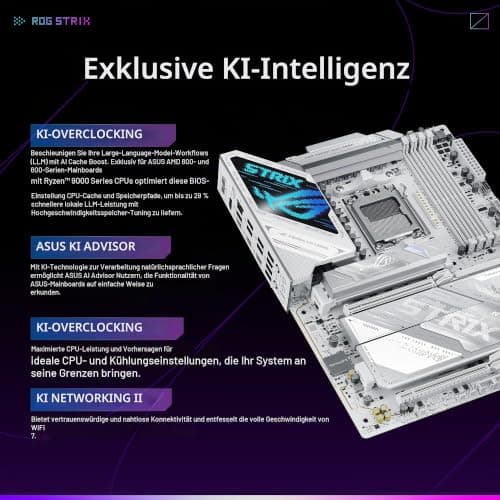 ASUS ROG Strix X870E-A Gaming WIFI7 Neo AMD ATX Mainboard, 16+2+2 Leistungsstufen, DDR5 Steckplätze, Vier M.2 Steckplätze, PCIe? 5.0 mit voller Unterstützung für GPU der nächsten Generation, WiFi 7 Bild 4