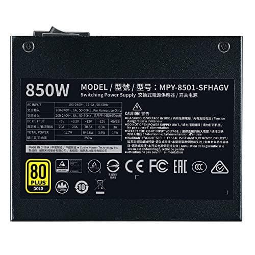 Cooler Master V850 850W SFX Gold Vollmodulares Netzteil 850W Gold Bild 6