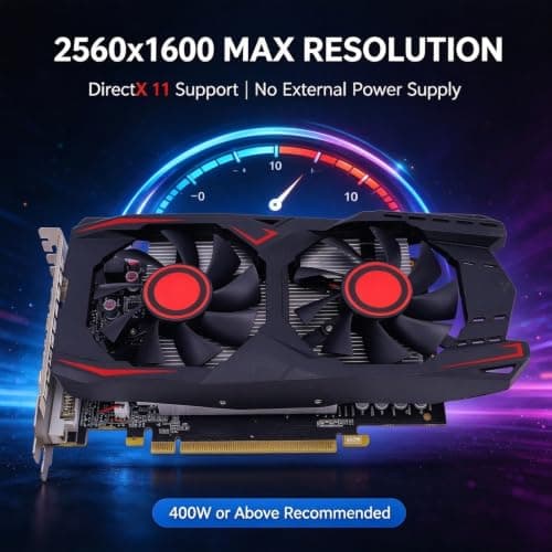 550 TI 6 GB GDDR5-Grafikkarte, 192 BIT Speicherbreite, 783 MHz Kernfrequenz, Doppellüfter, Effiziente und Leise Kühlung für Gaming-Arbeit und Videobearbeitung Bild 7