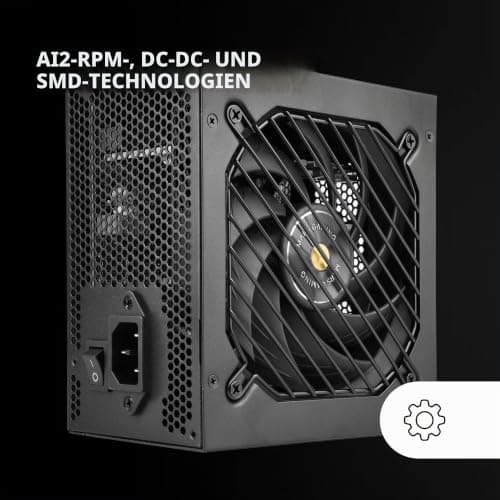 Mars Gaming MPB650SI, PC-ATX-Netzteil 650W, 7 Jahre Garantie, 80Plus Bronze 230V, 90% Effizienz, SI Extreme Silence Lüfter mit Kupferkern, AI2-RPM-, DC-DC- und SMD-Technologien, Schwarz Bild 6