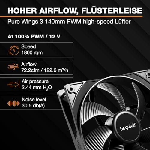 be quiet! Pure Loop 3 280 mm All-in-One-Wasserkühlung für übertaktete AMD/Intel-Systeme, 2x Pure Wings 3 140 mm PWM high-speed Lüfter, hoher statischer Druck, flüsterleise PWM-Pumpe Bild 6