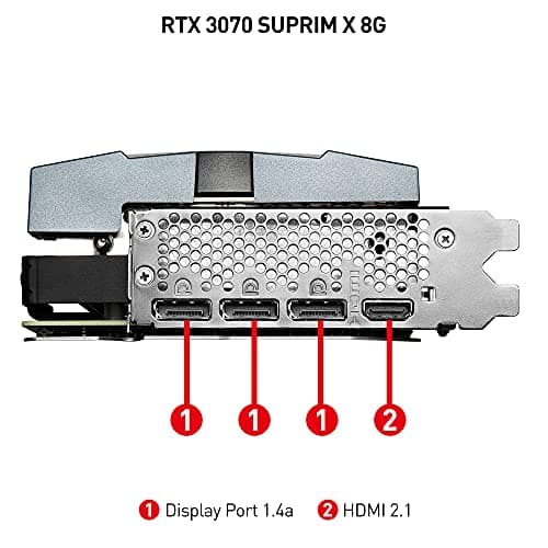 MSI GeForce RTX 3070 SUPRIM X 8G Gaming Grafikkarte - RTX 3070, 8GB GDDR6X, PCI Express Gen 4, DisplayPort v1.4a, HDMI 2.1, 4K Auflösung, Ray Tracing Bild 8