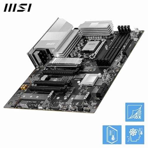MSI PRO Z890-S WiFi Mainboard, ATX - Unterstützt Intel Core Ultra Prozessoren (Series 2), LGA 1851 - DDR5 Memory Boost (8600+ MT/s OC), PCIe 5.0 x16 & 4.0 x16, M.2 Gen5, Wi-Fi 7, 2.5G LAN Bild 8