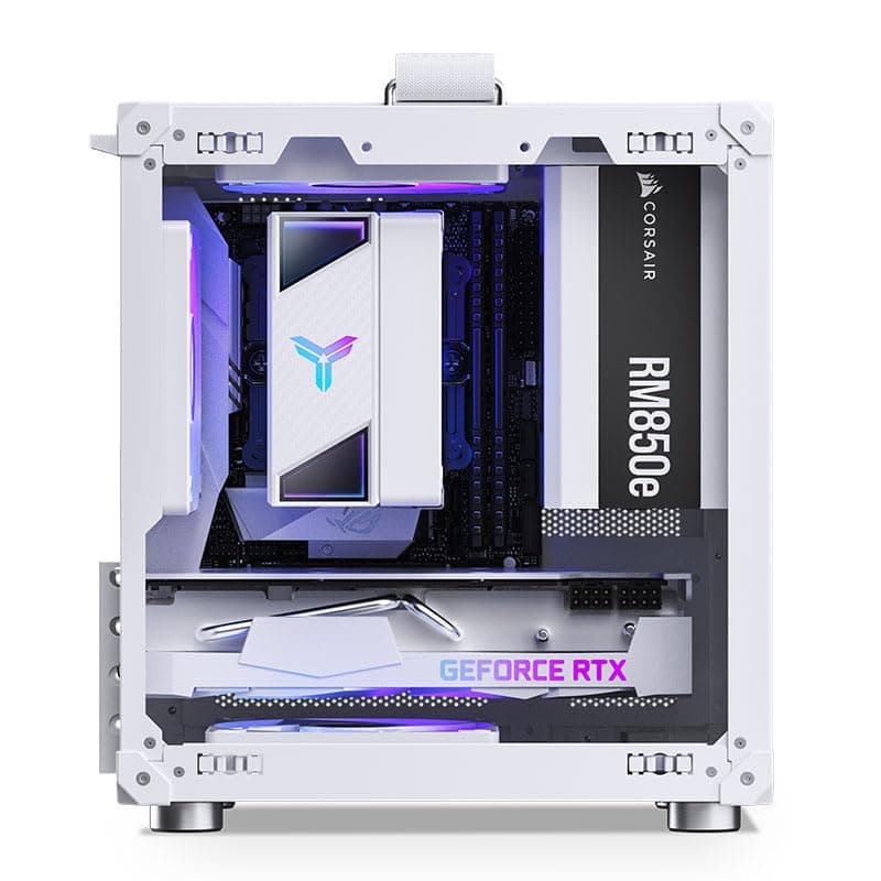 Jonsbo C6-ITX PC-Gehäuse Mini-Tower Weiß – kompakt, Mini-ITX, GPUs bis 255 mm, CPU-Kühler bis 75 mm, bis zu 3 Lüfter, USB-C Front I/O Bild 3