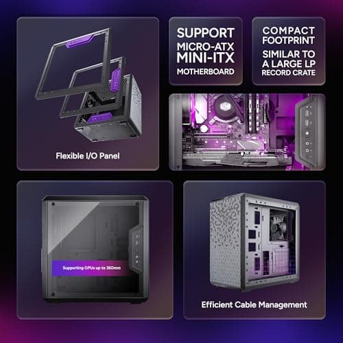 Cooler Master MasterBox Q300L PC Gehäuse 'Micro-ATX, Mini-ITX, USB 3.0, Seitenfenster' MCB-Q300L-KANN-S00 Bild 4
