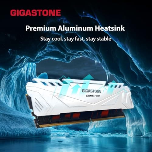 【DDR5 RAM】GIGASTONE Game PRO 64GB Kit (4x16GB) DDR5 6000MHz PC5-48000 CL40-40-40-76 XMP 3.0 AMD Expo 1.3v UDIMM 288 Pin Unbuffered Non ECC High Performance Gaming Desktop Memory - Weiß Bild 6