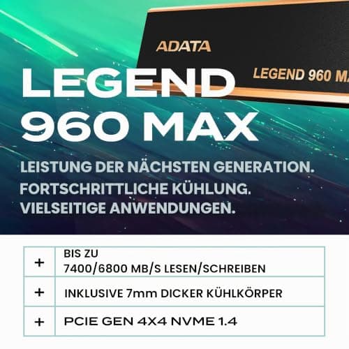 ADATA SSD 4.0TB Legend 960 MAX M.2 PCI4 M.2 2280 Bild 4