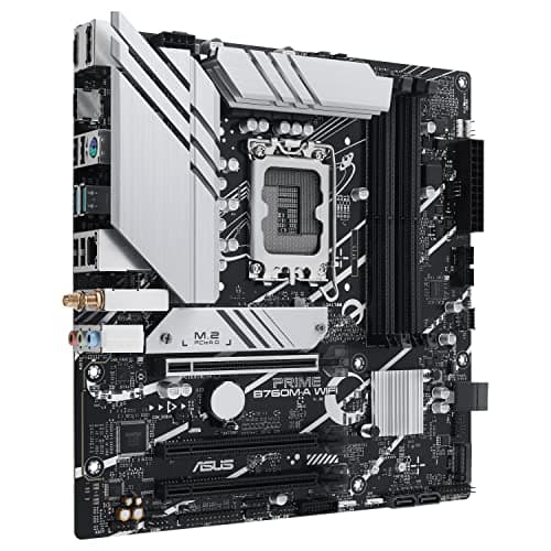 ASUS Prime B760M-A WiFi Mainboard Sockel Intel LGA 1700 (Intel B760, mATX, DDR5 Speicher, PCIe 4.0, 2X M.2, WiFi 6, Aura Sync) Bild 8
