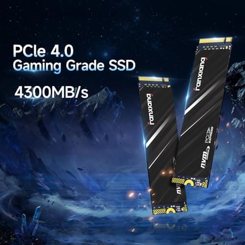 fanxiang S690Q NVMe M.2 SSD, 512GB, PCIe 4x4 Gaming Solid State Laufwerk, 4300 MB/s Lesen, 3000 MB/s Schreiben, Interne SSD, Festplatte für Datenübertragung Bild 6