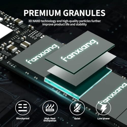 fanxiang M.2 SSD 256GB Interne NVMe SSD Festplatte PCIe 3.0, 3000MB/s Lesen, SSD M.2 2280 mit SLC Cache, Kompatibel mit Laptop, Notebook und Desktop (S500Pro) Bild 6