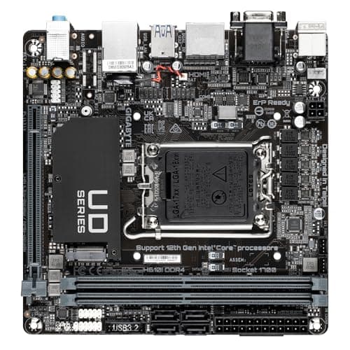 GIGABYTE H610I DDR4 Mainboard - Unterstützt Intel Core Prozessoren 14th CPUs, 4+1+1 Hybrid Digital VRM, up to 3200MHz DDR4, 1xPCIe 3.0 M.2, GbE LAN, USB 3.2 Gen 1 Bild 6