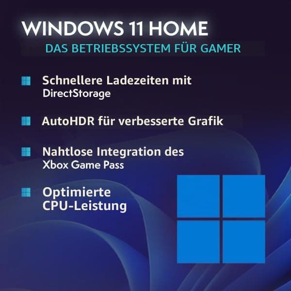 Vibox V-8 Gaming PC Set Komplett • Monitor 23 Zoll • AMD Ryzen 5 5500 6-Kern • Nvidia RTX 3050 6GB • 16GB RAM • 500GB SSD • Windows 11 • WLAN 6 + Bluetooth 5.4 RTX 3050 Schwarz Bild 6