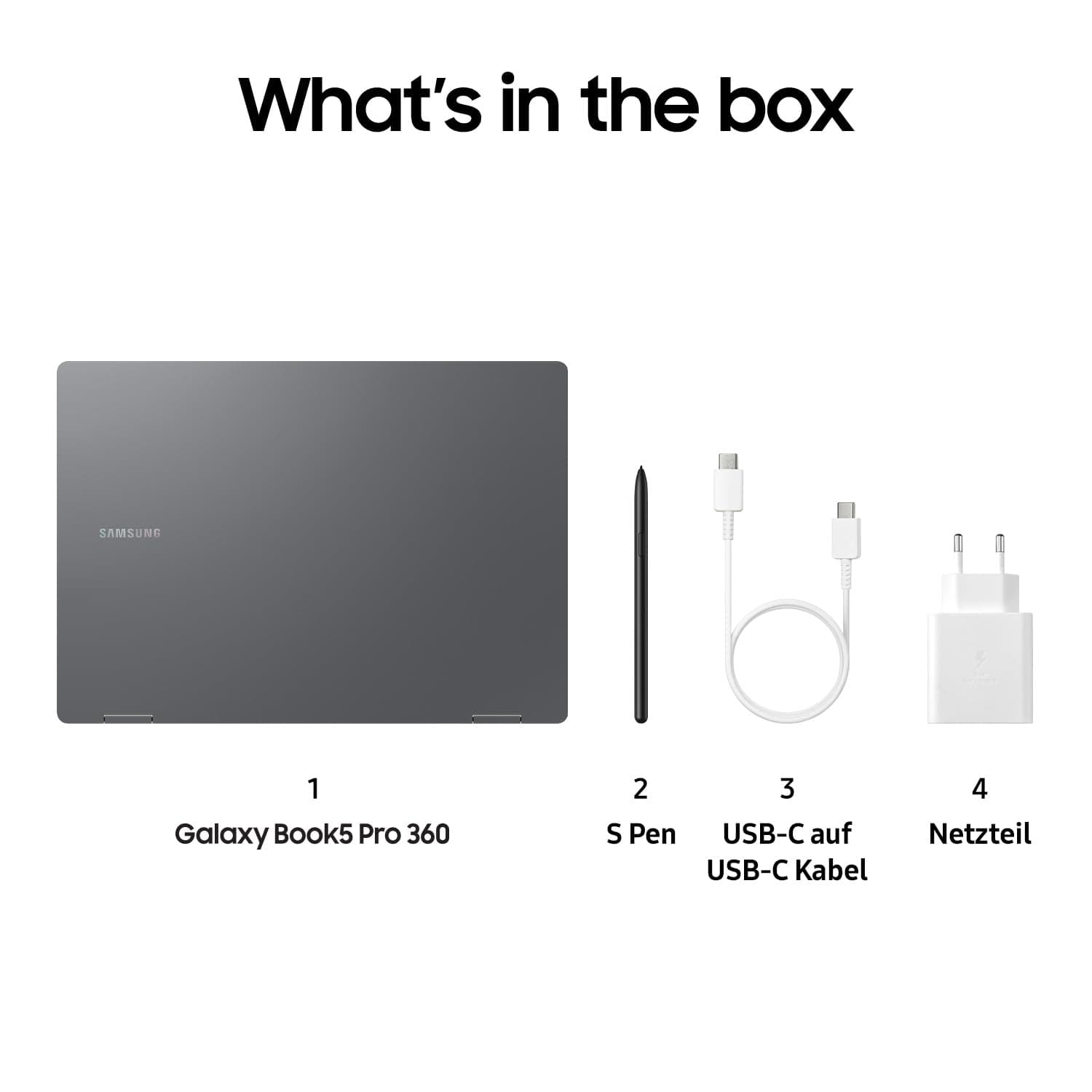 Samsung Galaxy Book5 Pro 360 2-in-1-Laptop, 16-Zoll-Display, Convertible AI-Notebook, Intel Core Ultra 7, 16 GB RAM, 1 TB Speicher, Copilot+ PC, Moonstone Gray, 3 Jahre Herstellergarantie 16 GB RAM / 1 TB Speicher Bild 8