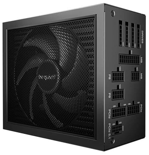 be quiet! Dark Power 14 850W, ATX 3.1, 80 Plus® Titanium, modulares Netzteil, Aktive und semi-Passive Kühlung, PCIe 5.1, PCIe 5.0 & PCIe 4.0 Grafikkarten, 12V-2x6 Kabel enthalten, Silent Wings-Lüfter