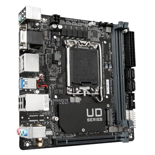 GIGABYTE H610I DDR4 Mainboard - Unterstützt Intel Core Prozessoren 14th CPUs, 4+1+1 Hybrid Digital VRM, up to 3200MHz DDR4, 1xPCIe 3.0 M.2, GbE LAN, USB 3.2 Gen 1 Bild 4