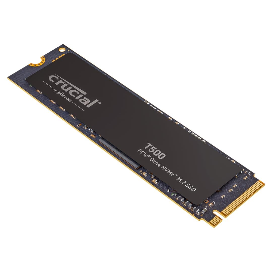 Crucial T500 SSD 1TB PCIe Gen4 NVMe M.2 Interne Festplatte, bis 7300 MB/s, TLC NAND, kompatibel mit Laptop und Desktop, Microsoft DirectStorage - CT1000T500SSD8 Bild 2