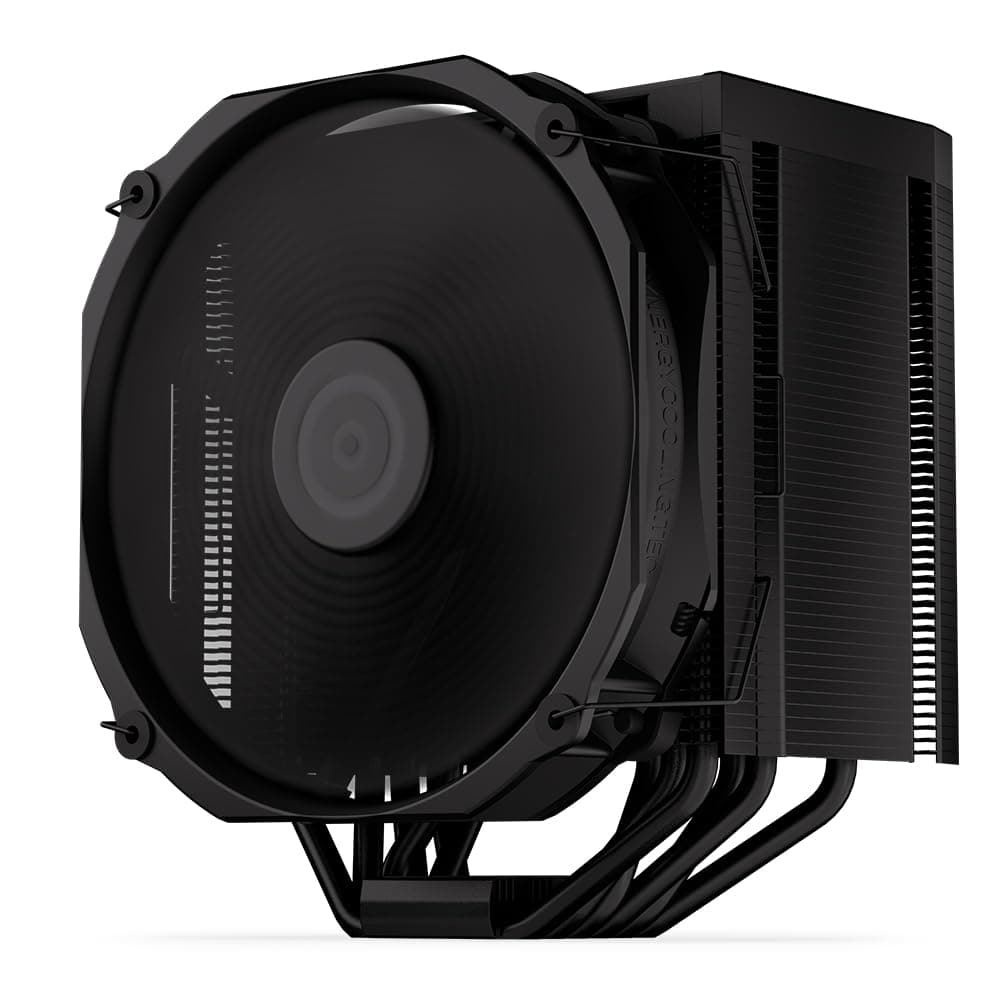 ENDORFY Fortis 5 Black CPU Kühler 140 mm PWM, schwarzer Prozessorkühler, leiser Tower Kühler, 6 Heatpipes, AM5 AM4 LGA1700 Intel AMD, 220W TDP Bild 2