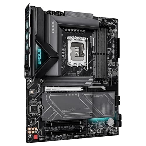GIGABYTE Z890 Eagle WIFI7 Plus Mainboard – Unterstützt Intel Core Ultra (Serie 2) CPUs, 14+1+2-Phasen-VRM, bis zu 9466 MHz DDR5 (OC), 1× PCIe 5.0 + 3× PCIe 4.0, Wi-Fi 7, 2.5-GbE-LAN, USB 4 Bild 6