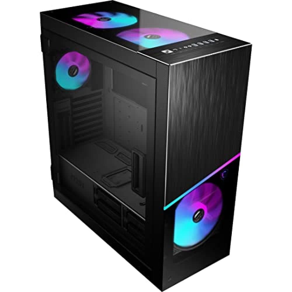 MSI MPG SEKIRA 500X Mid-Tower ATX Gehäuse (4X USB 3.1 Anschluss, 3X 200mm und 1x 120mm A-RGB Fan und 1x 200mm Fan im Lieferumfang, schwarz, RGB) Bild 2
