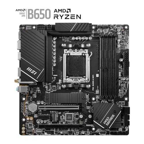 MSI PRO B650M-A WiFi Mainboard, Micro-ATX - Unterstützt Ryzen 9000, 8000 & 7000 Serie Prozessoren, AM5 - DDR5 Memory Boost 6400+MHz/OC, 2 x PCIe 4.0 x16, 2 x M.2 Gen4, Wi-Fi 6E Bild 4