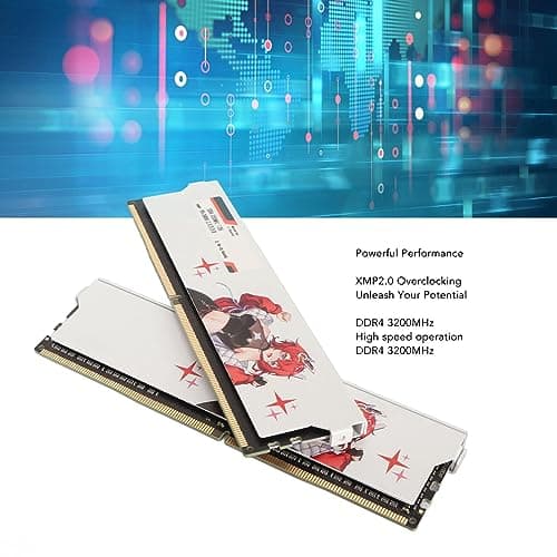 Aramox DDR4-RAM, XMP2.0-Technologie, Speichermodul mit Verbesserter Leistung, 3200 MHz Geschwindigkeit, Ideal für Gaming- und Desktop-PCs (32 GB (2 x 16 GB)) Bild 6