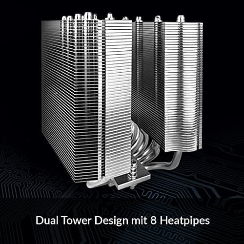ARCTIC Freezer 50 TR - Dual Tower CPU Kühler für AMD Ryzen Threadripper SP3, sTR4 mit A-RGB, 120 mm/140 mm PWM P-Lüfter, 200–1800 u. 200–1700 RPM, Optimale Luftzirkulation - Schwarz Bild 8