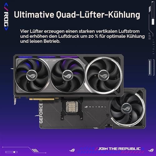 ASUS ROG Astral GeForce RTX™ 5090 OC Edition Gaming-Grafikkarte (PCIe® 5.0, 32 GB GDDR7, HDMI®/DP 2.1, 3.8-Slot, 4-Lüfter-Design, Axial-Tech-Lüfter, patentierte Dampfkammer, Bild 4