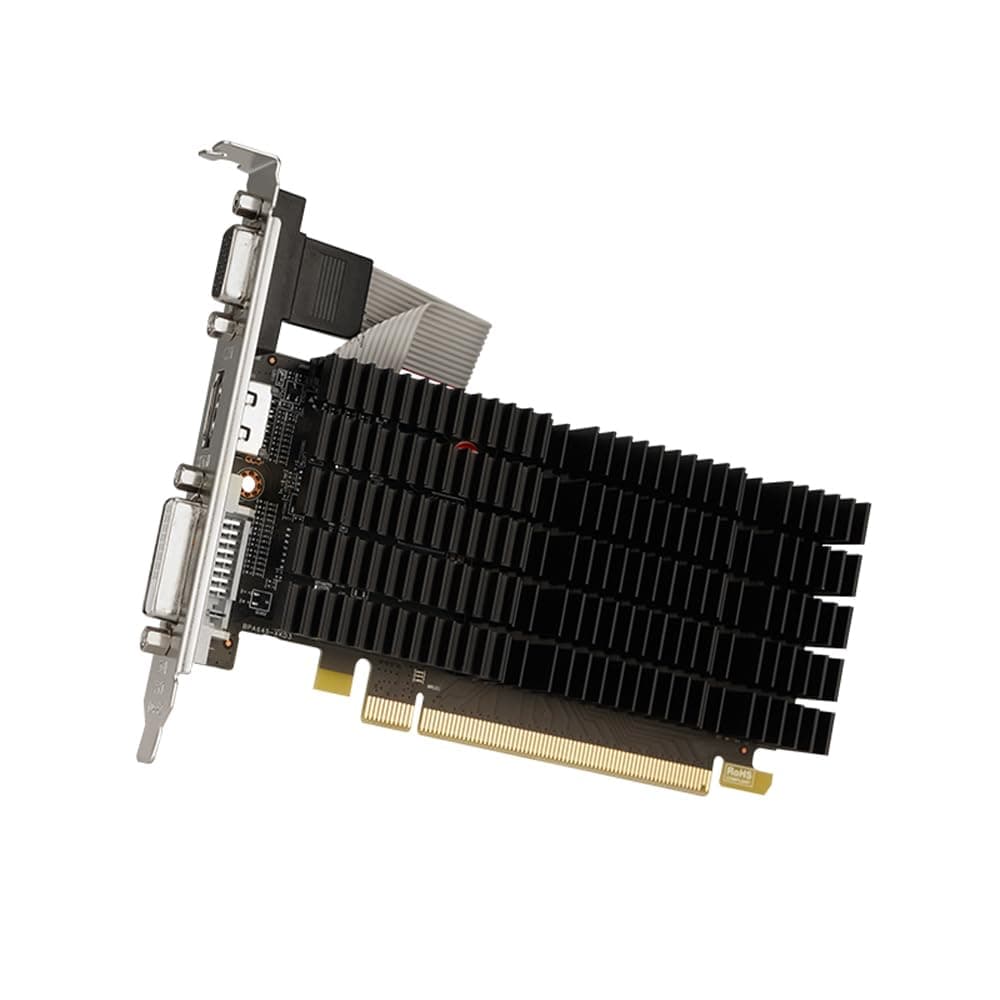 maxsun AMD Radeon R5 220 2GB Silent Grafikkarte (Passiv 0dB Kühlung, Low Profile DVI, VGA, HDMI 64 Bit DDR3 PCI Express X16 Gaming-Grafikkarte) Bild 6