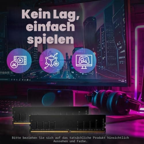 LinkMore 32GB Kit (2 x 16GB) DDR4 3200MHz LODIMM (PC4-25600) CL22 1,2V Desktop Speichermodul 32GB Kit (2 x 16GB) Desktop 3200Mhz Desktop 3200 MHz Bild 6