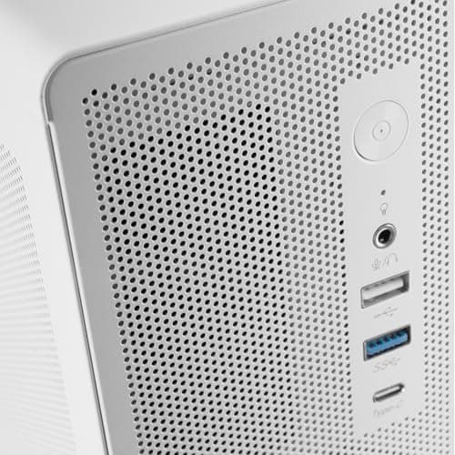 Tacens AEROSLIM500, PC-Gehäuse MicroATX, Staubschutz-Mesh-Panels, TFX-Netzteil 500W, Frontlüfter FDB 90mm, Slim-Minitower kompatibel mit MicroATX und Mini-ITX, USB-C und USB 3.0, Weiß 2AEROSLIM500W Bild 8