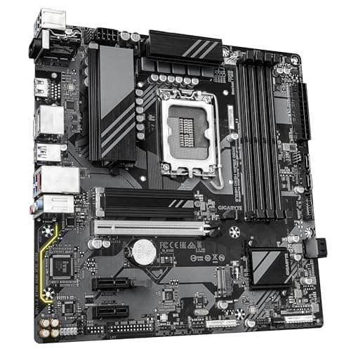 GIGABYTE B760M DS3H WIFI6E GEN5 Mainboard – Unterstützt Intel Core Prozessoren der 14. Generation, 6+2+1 Phasen Digital-VRM, bis zu 5600 MHz DDR5, 2 x PCIe 4.0 M.2, Wi-Fi 6E, 2.5 GbE LAN, USB 3.2 Gen2 Bild 6