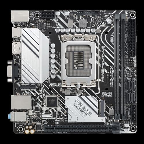ASUS Prime H610I-PLUS-CSM (Intel H610 Mini-ITX-Mainboard mit DDR5 5600, PCIe 4.0, M.2-Steckplatz, Intel 1 Gb Ethernet, DisplayPort, HDMI, D-Sub, USB 3.2 Gen 1-Ports, SATA 6 Gbps, COM-Header) Bild 3