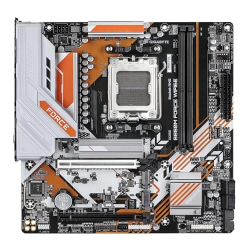 GIGABYTE B850M Force WIFI6E Mainboard – Unterstützt AMD Ryzen 9000 Serie Prozessoren, 8+2+2 Phasen Digital-VRM, bis zu 9600 MHz DDR5 (OC), 1 x PCIe 5.0 M.2 + 2 x PCIe 4.0 M.2, Wi-Fi 6E, 2.5 GbE LAN Bild 4